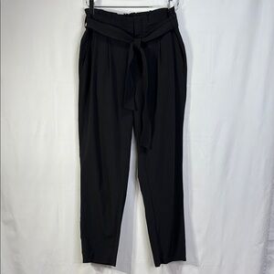 💋Athleta Skyline Black Tie-Waist fluid Pants:
